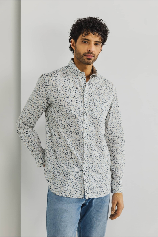 POPLIN OVERHEMD MET BOTANISCHE PRINT 21415182 1152